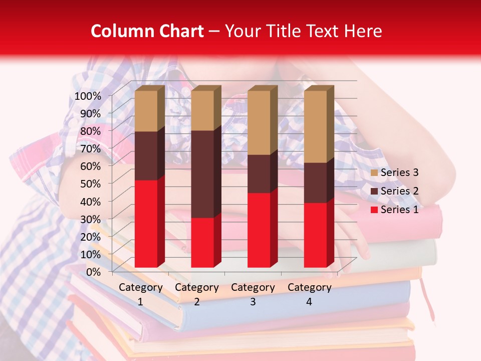 Beautiful Reading Girl PowerPoint Template