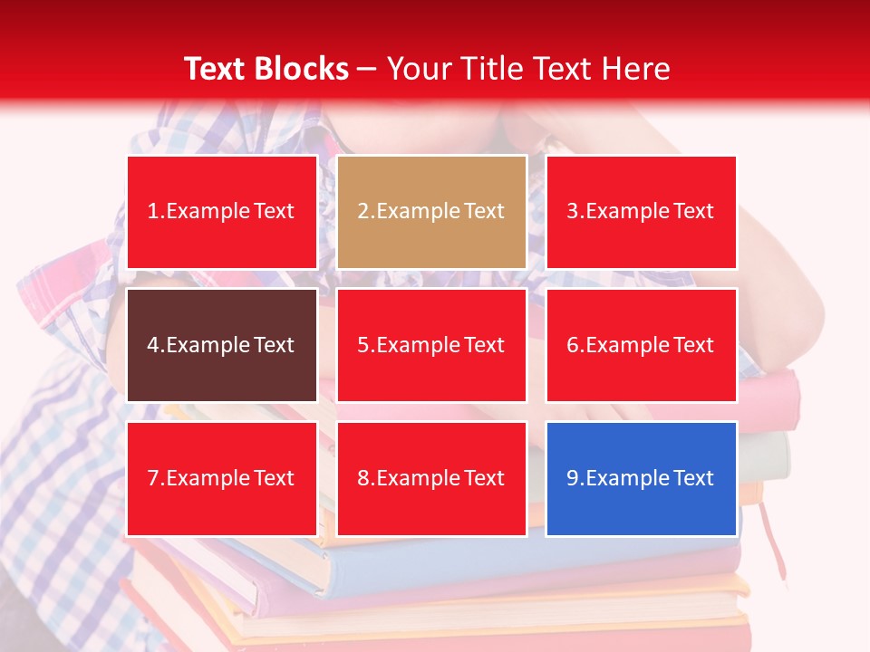 Beautiful Reading Girl PowerPoint Template