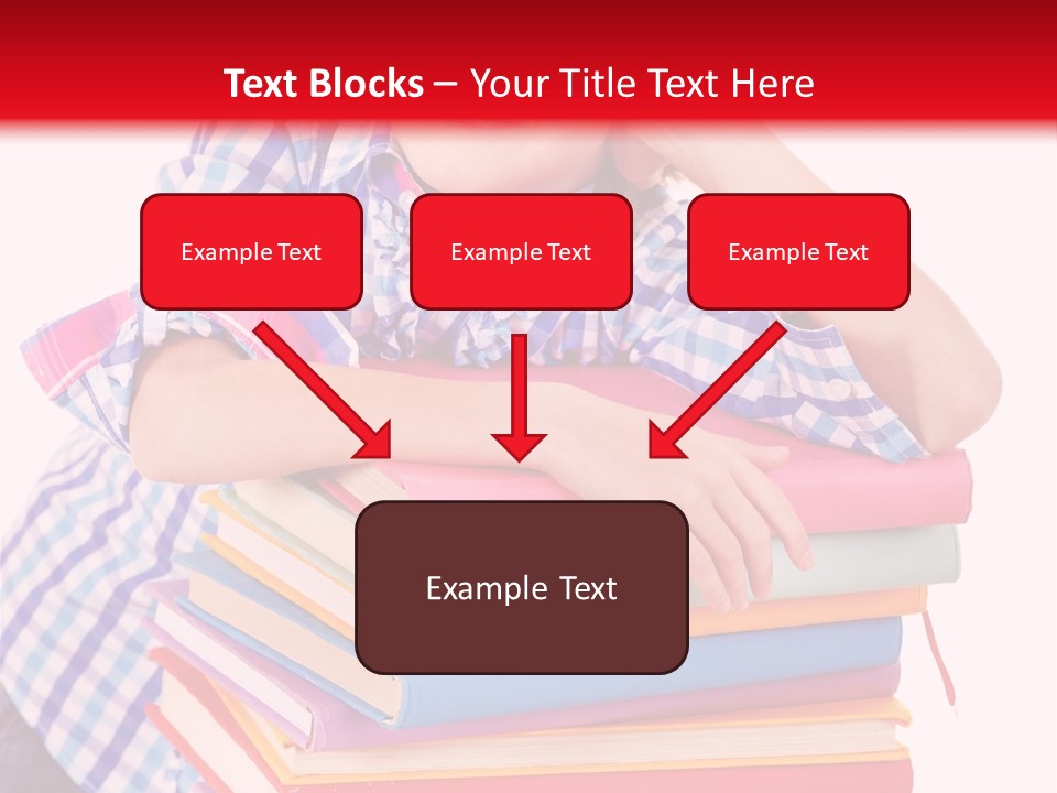 Beautiful Reading Girl PowerPoint Template