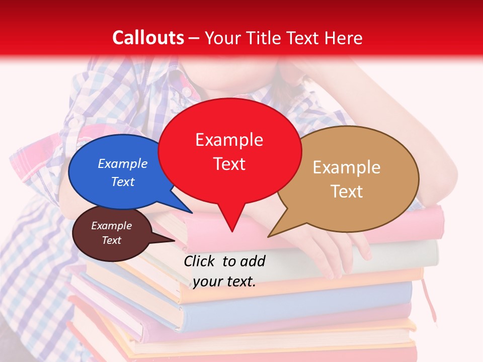 Beautiful Reading Girl PowerPoint Template