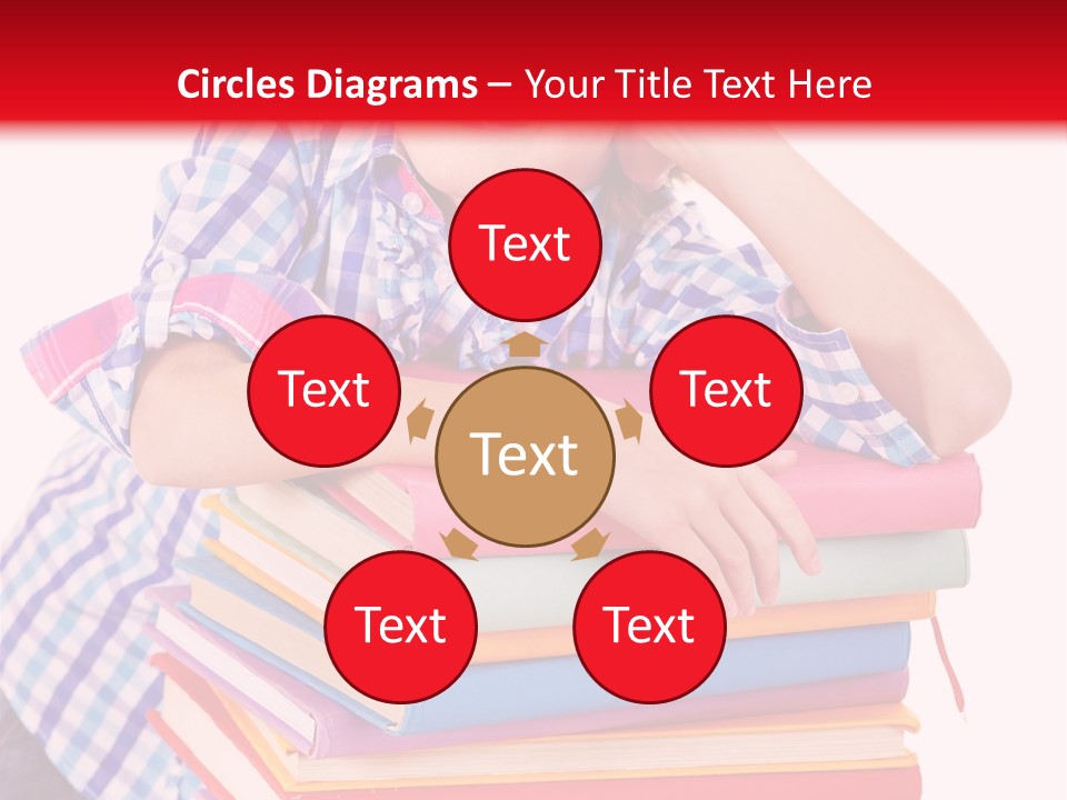 Beautiful Reading Girl PowerPoint Template