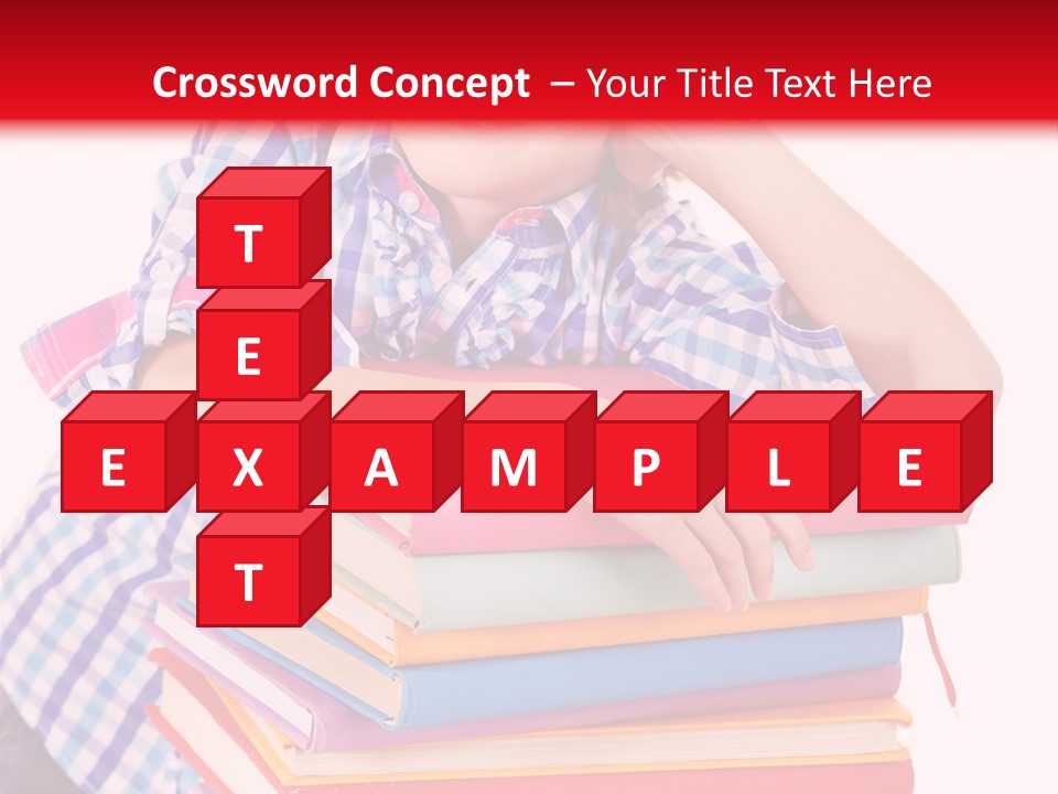 Beautiful Reading Girl PowerPoint Template