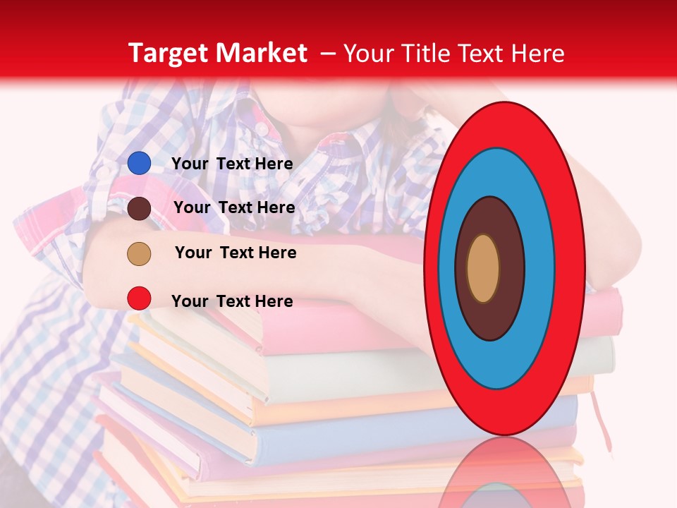 Beautiful Reading Girl PowerPoint Template