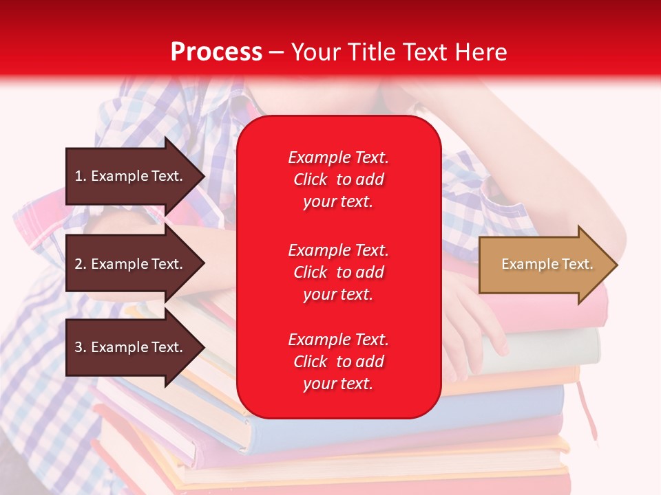Beautiful Reading Girl PowerPoint Template