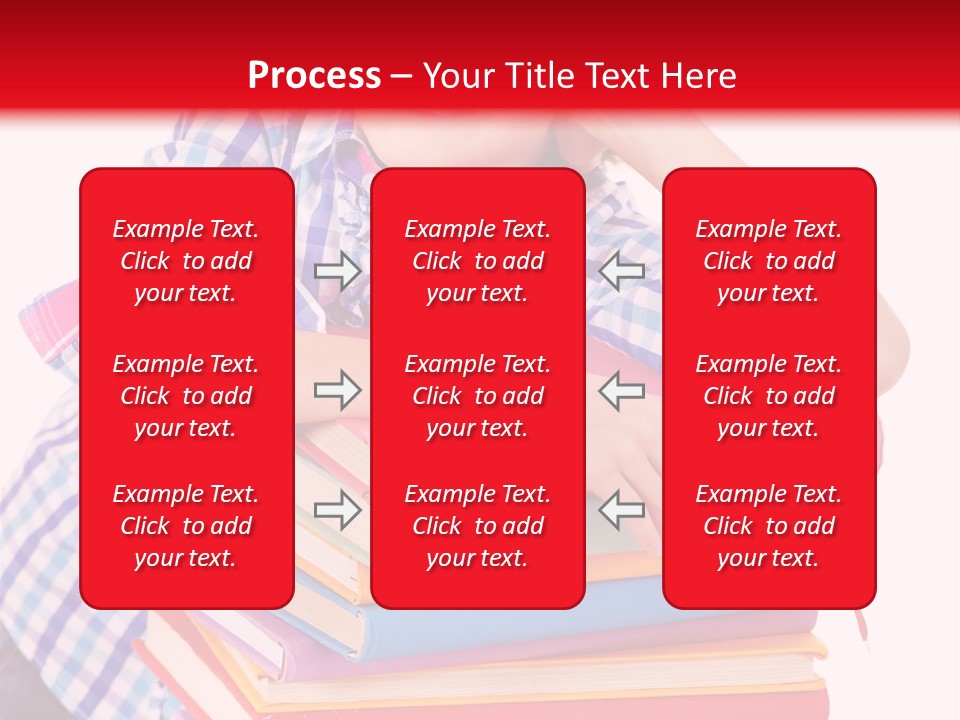 Beautiful Reading Girl PowerPoint Template