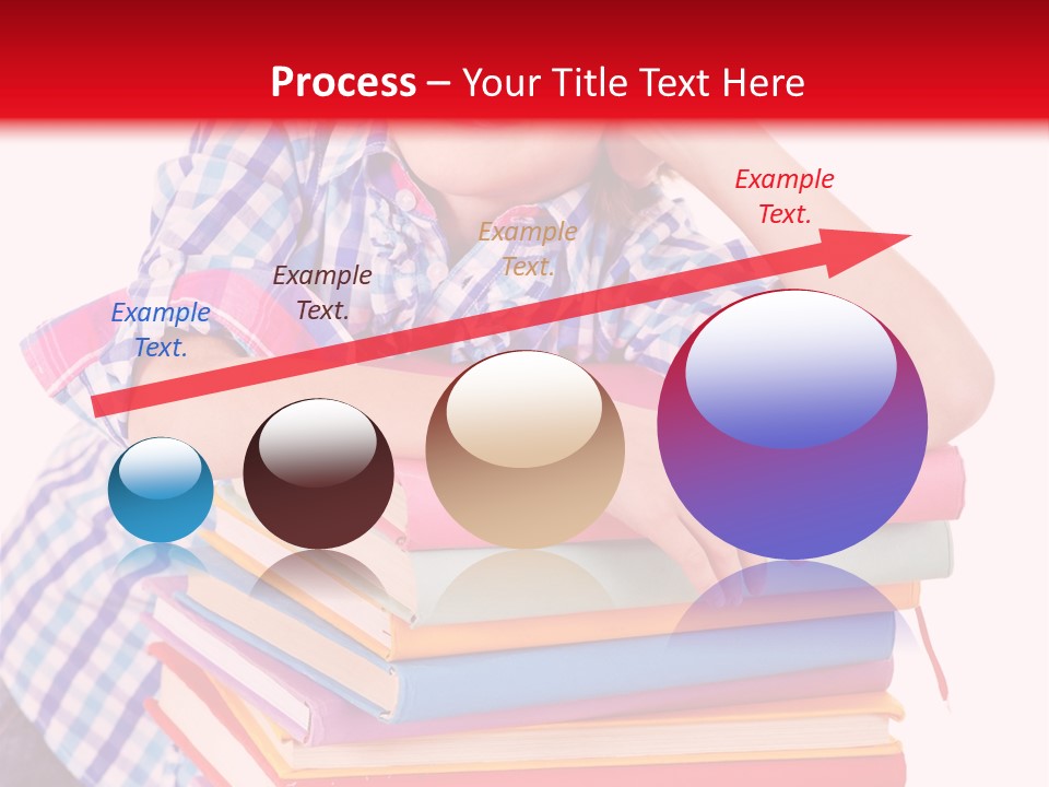 Beautiful Reading Girl PowerPoint Template