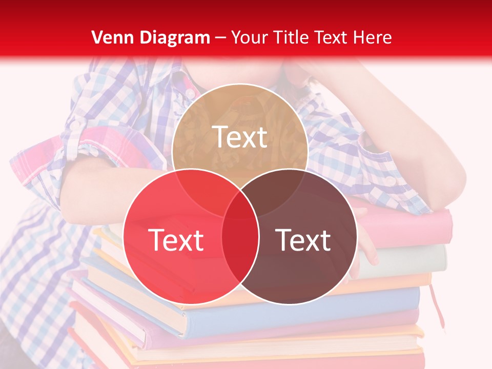 Beautiful Reading Girl PowerPoint Template