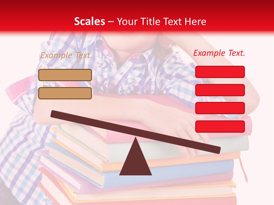 Beautiful Reading Girl PowerPoint Template