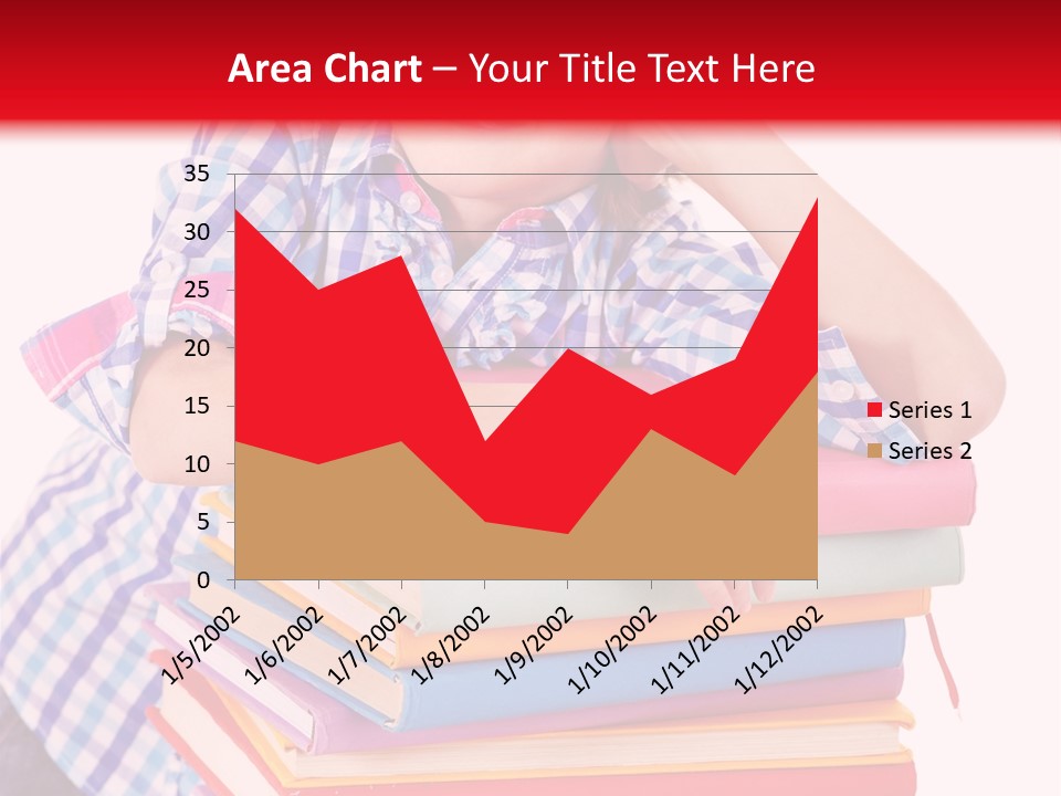 Beautiful Reading Girl PowerPoint Template