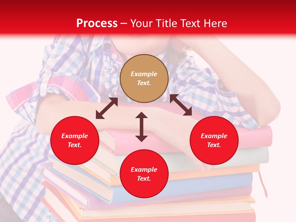 Beautiful Reading Girl PowerPoint Template