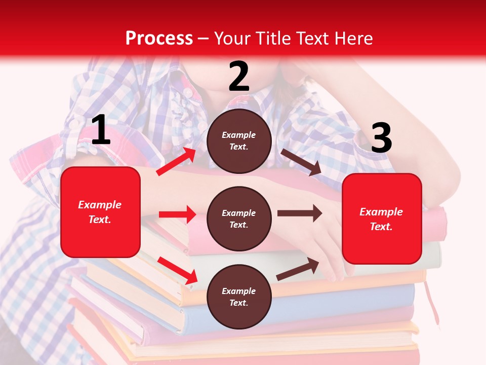 Beautiful Reading Girl PowerPoint Template