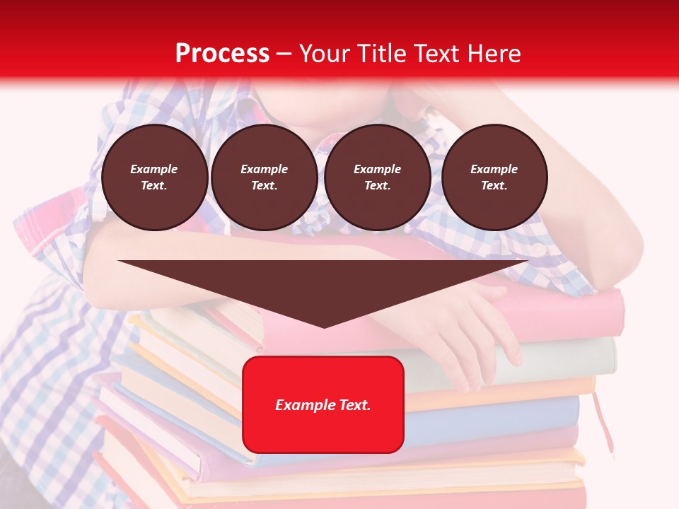 Beautiful Reading Girl PowerPoint Template