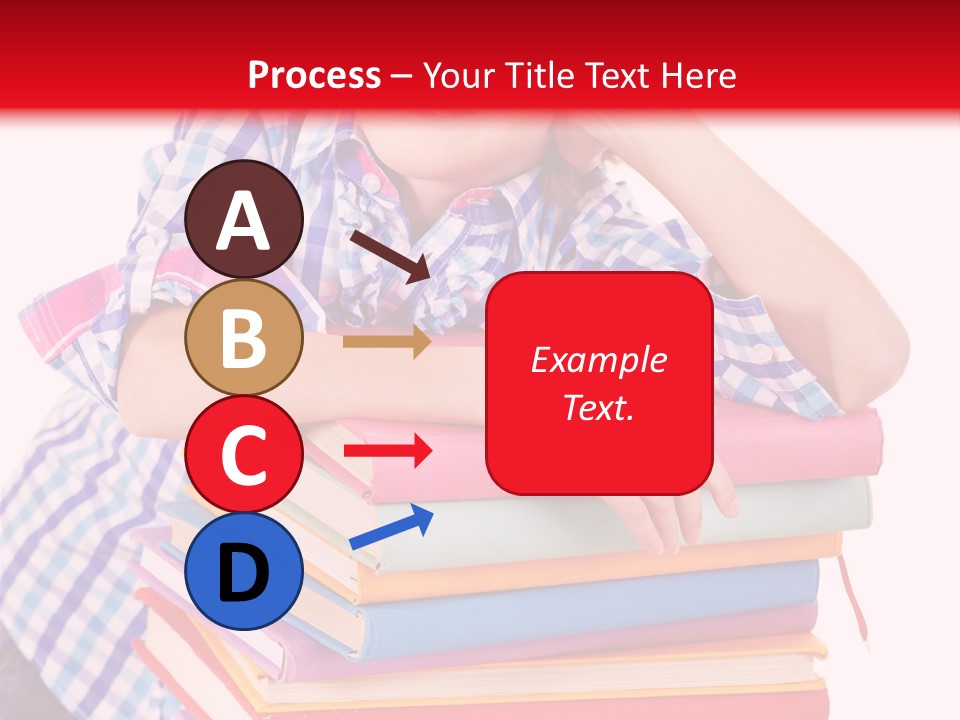 Beautiful Reading Girl PowerPoint Template