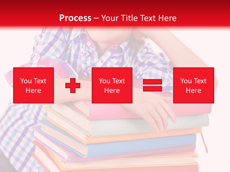 Beautiful Reading Girl PowerPoint Template