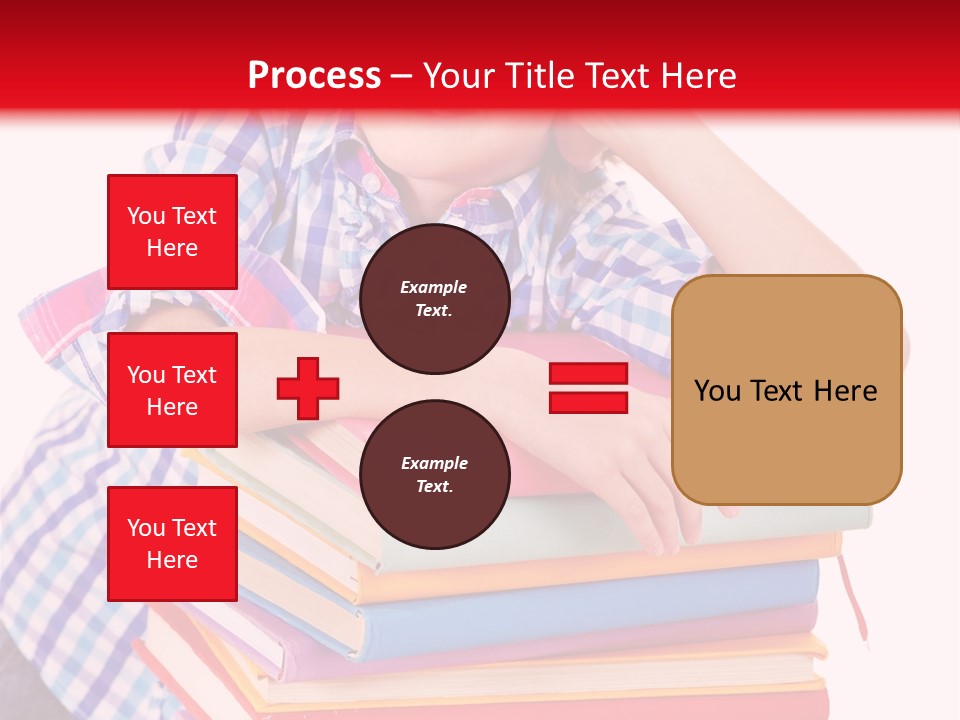 Beautiful Reading Girl PowerPoint Template