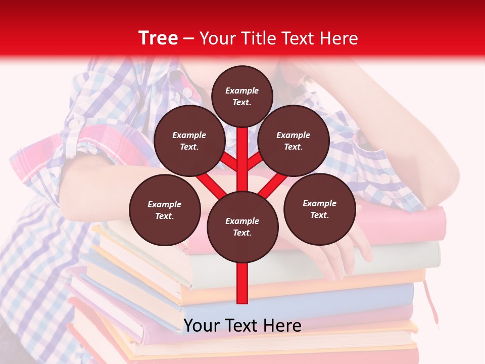 Beautiful Reading Girl PowerPoint Template