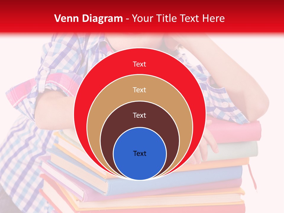 Beautiful Reading Girl PowerPoint Template