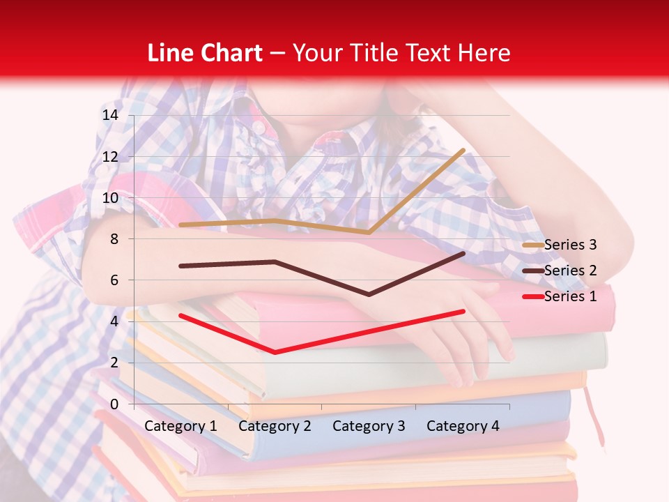 Beautiful Reading Girl PowerPoint Template