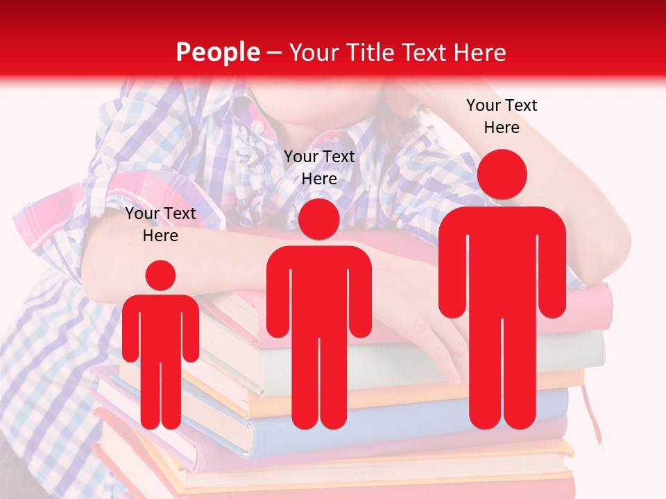 Beautiful Reading Girl PowerPoint Template