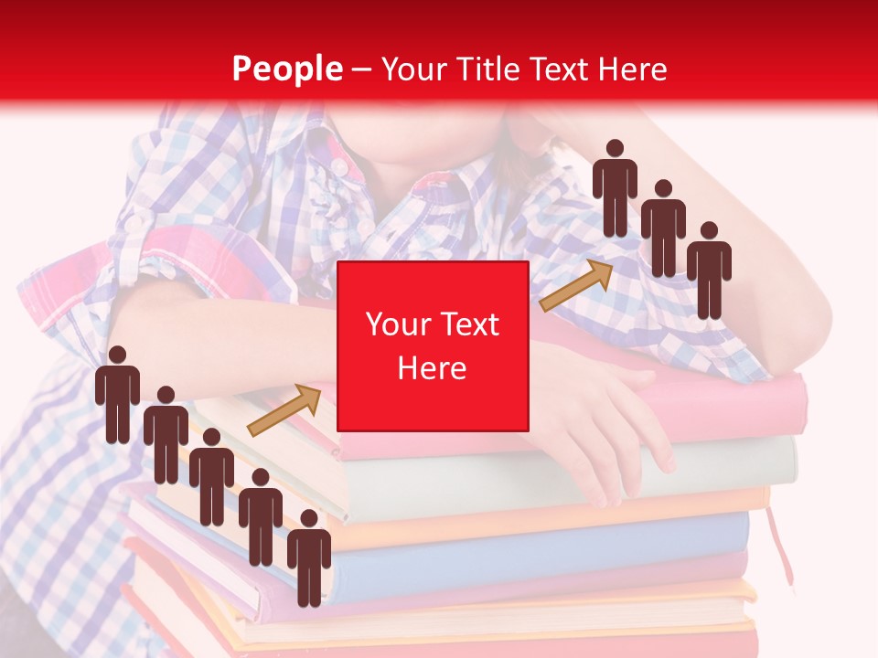 Beautiful Reading Girl PowerPoint Template