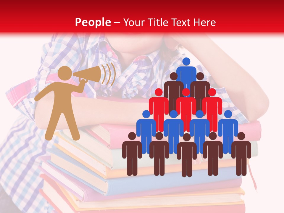 Beautiful Reading Girl PowerPoint Template