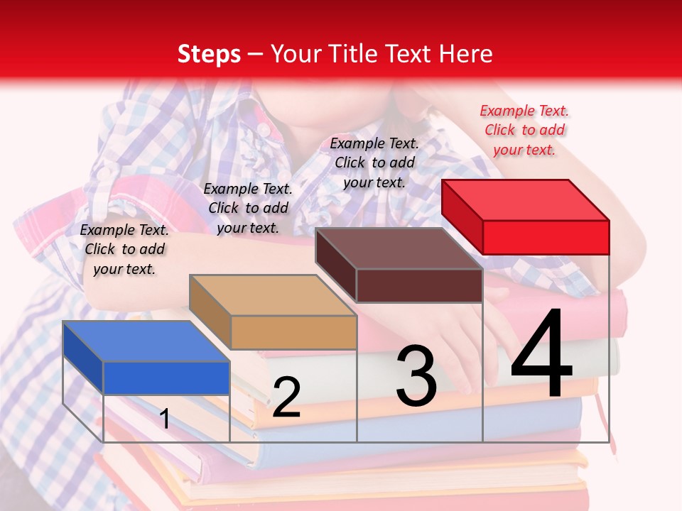 Beautiful Reading Girl PowerPoint Template