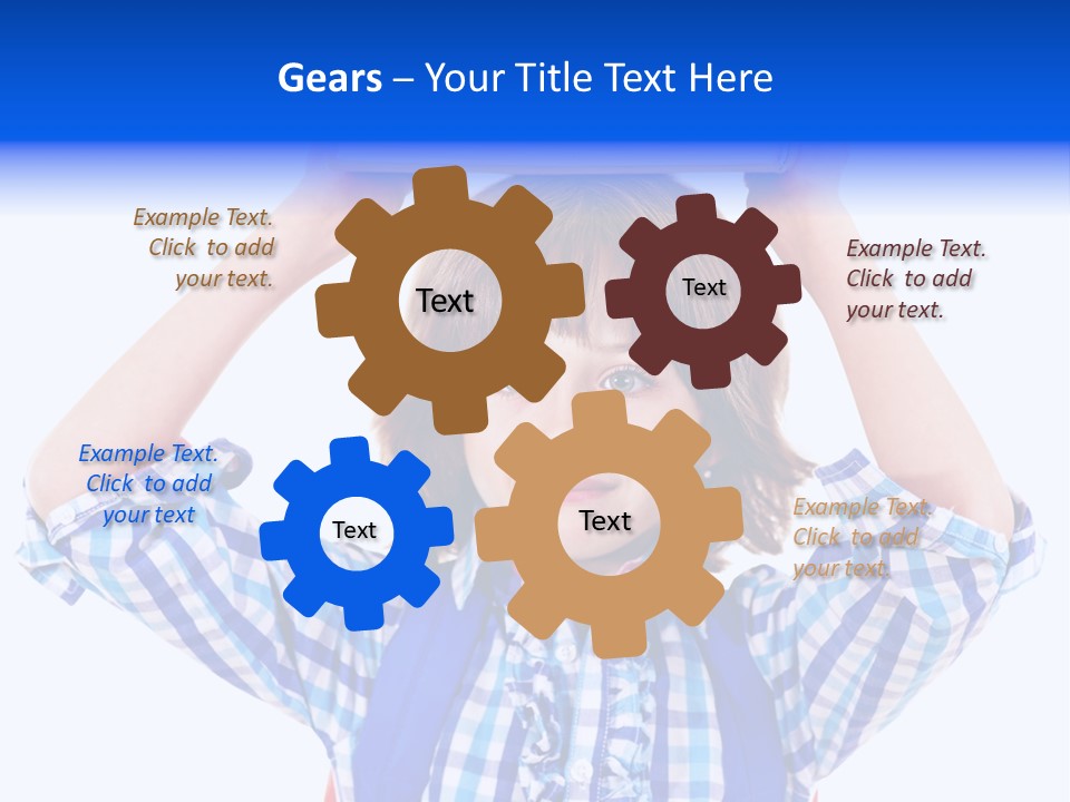 Beauty Book Bag Homework PowerPoint Template