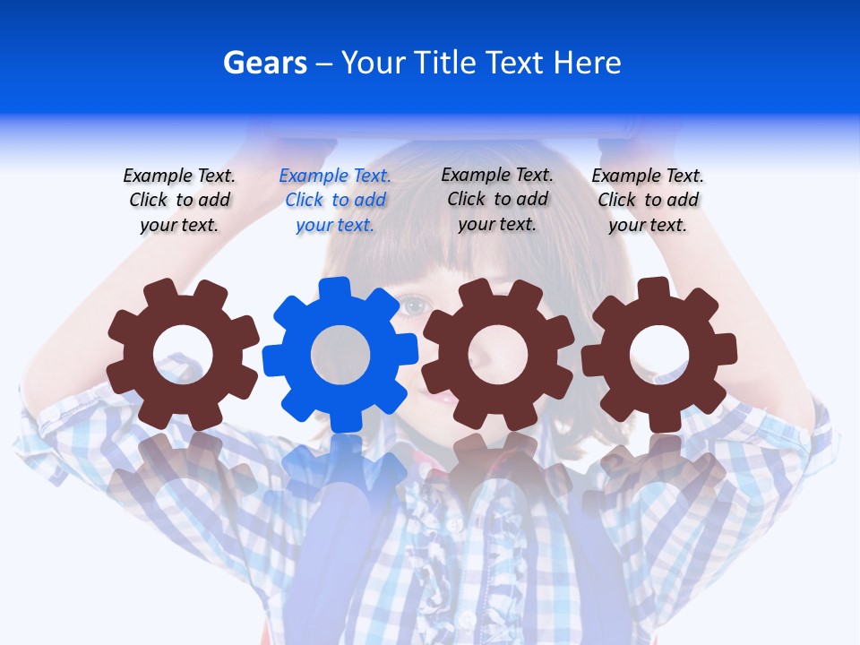 Beauty Book Bag Homework PowerPoint Template