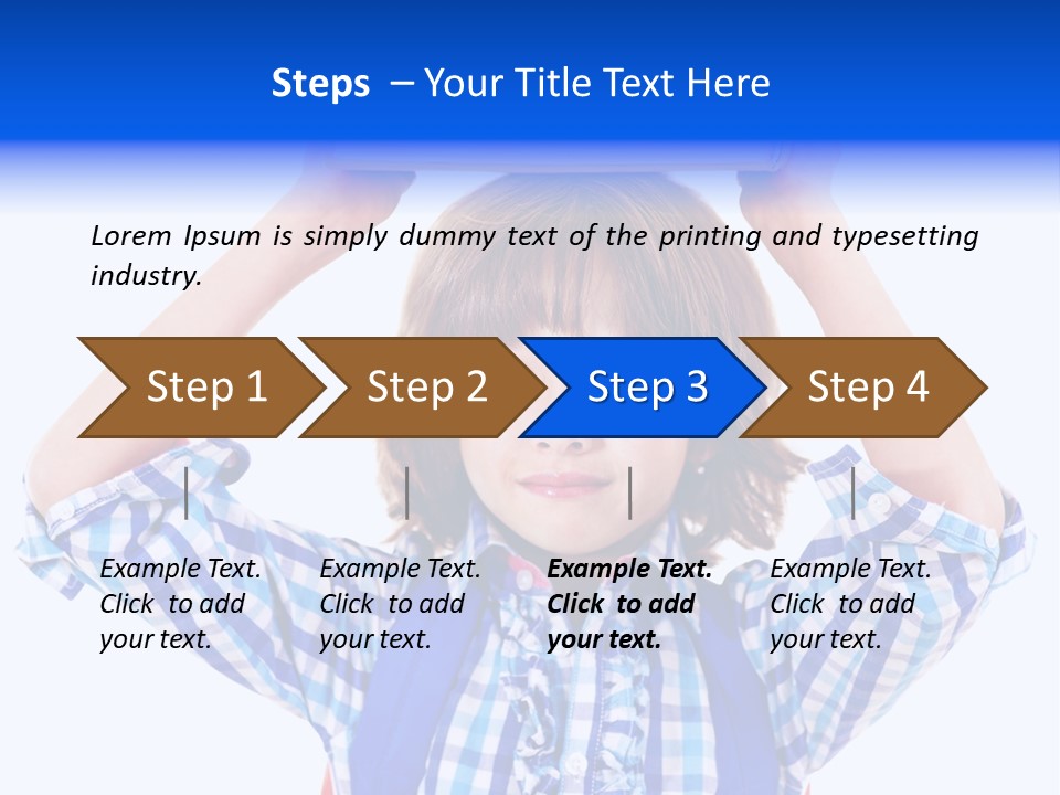 Beauty Book Bag Homework PowerPoint Template