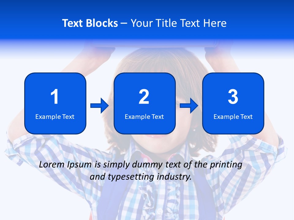 Beauty Book Bag Homework PowerPoint Template