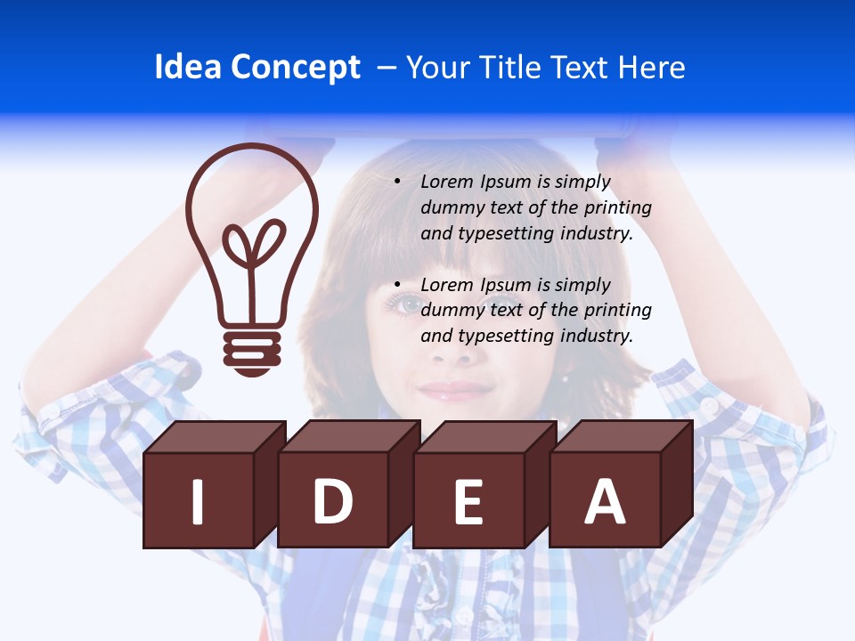 Beauty Book Bag Homework PowerPoint Template