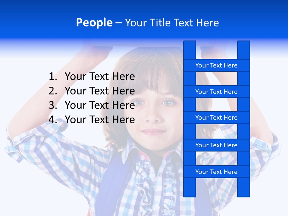 Beauty Book Bag Homework PowerPoint Template