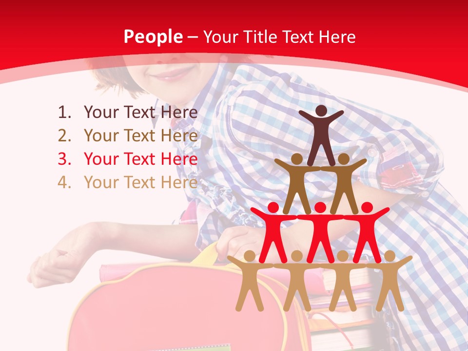Stack People White Background PowerPoint Template