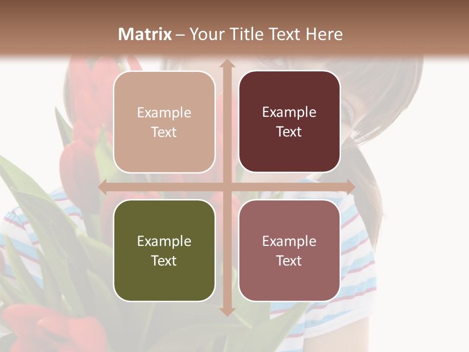 People Joy Flower PowerPoint Template