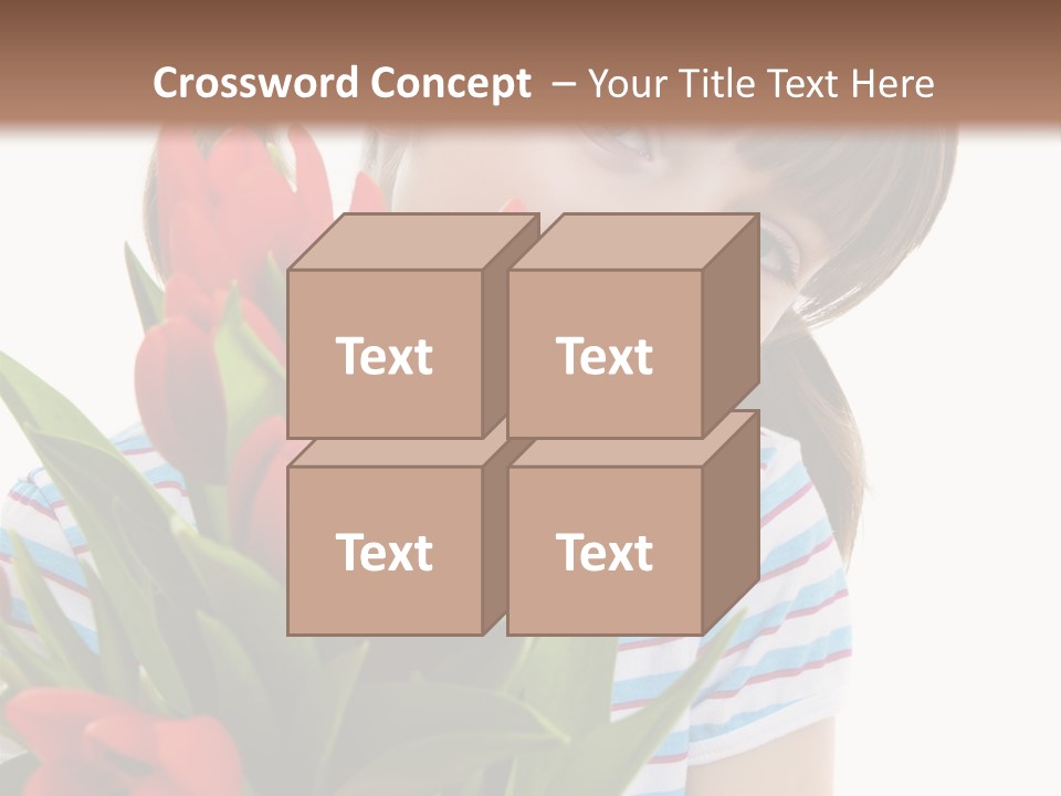 People Joy Flower PowerPoint Template