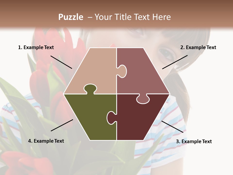 People Joy Flower PowerPoint Template