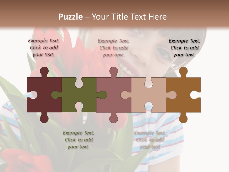 People Joy Flower PowerPoint Template