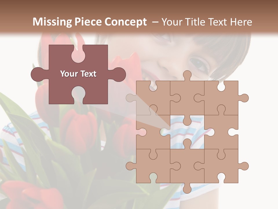 People Joy Flower PowerPoint Template