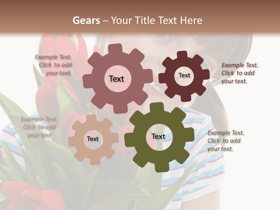 People Joy Flower PowerPoint Template