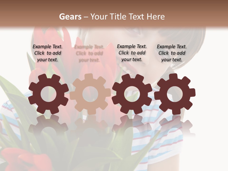 People Joy Flower PowerPoint Template