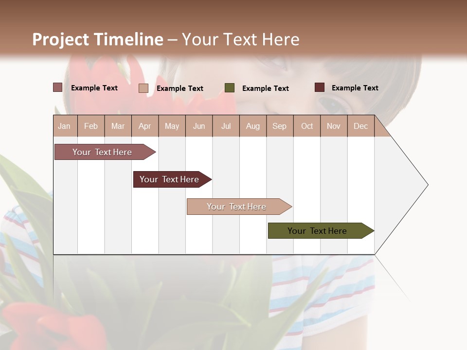 People Joy Flower PowerPoint Template