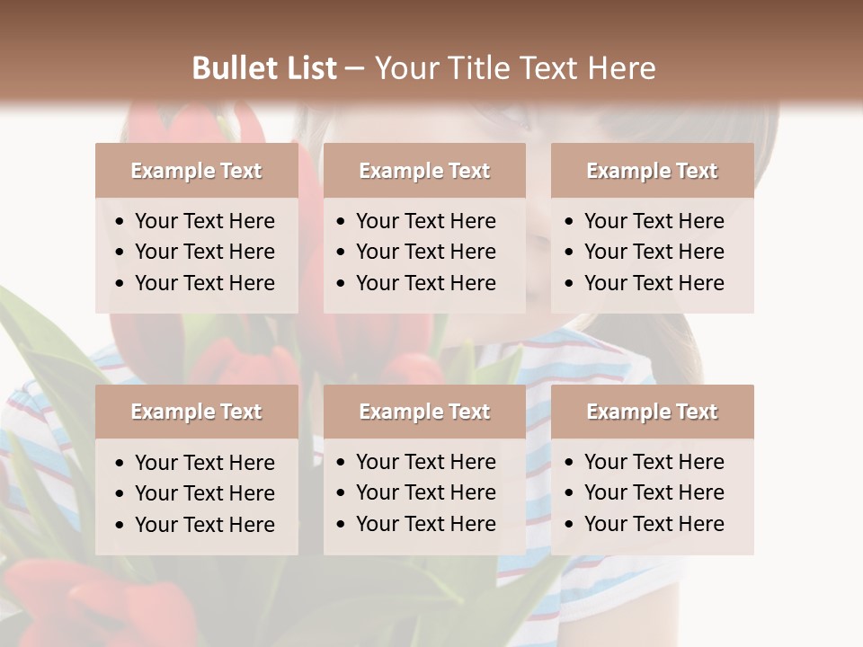 People Joy Flower PowerPoint Template