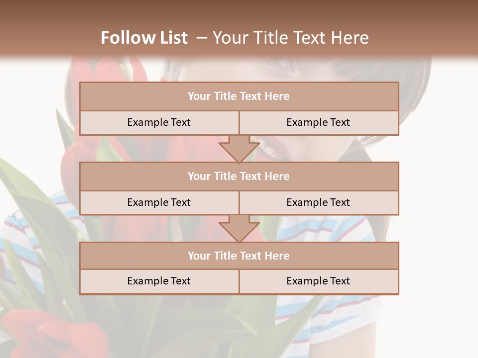 People Joy Flower PowerPoint Template