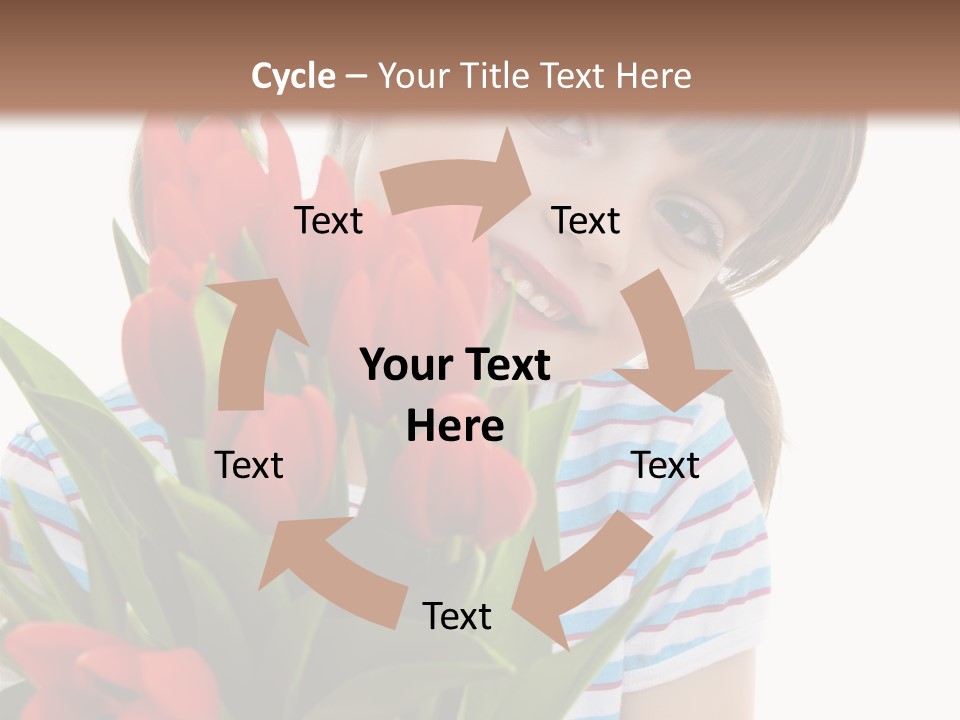 People Joy Flower PowerPoint Template