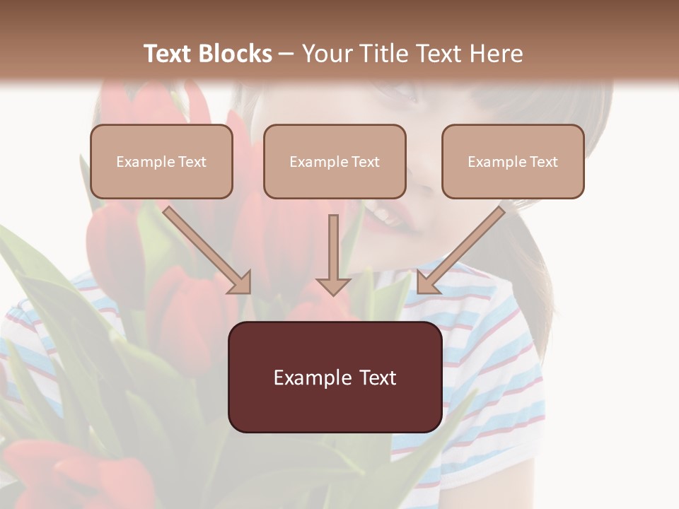 People Joy Flower PowerPoint Template