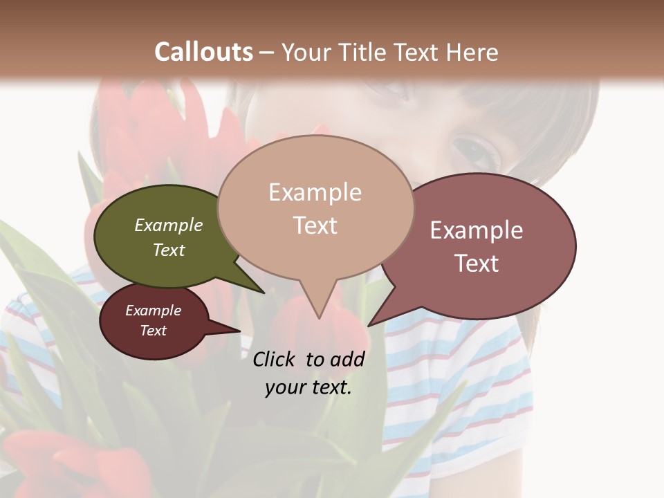 People Joy Flower PowerPoint Template