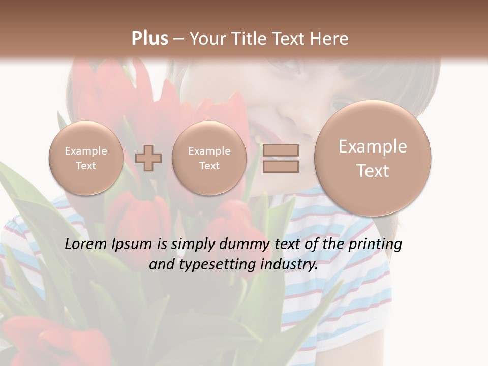 People Joy Flower PowerPoint Template