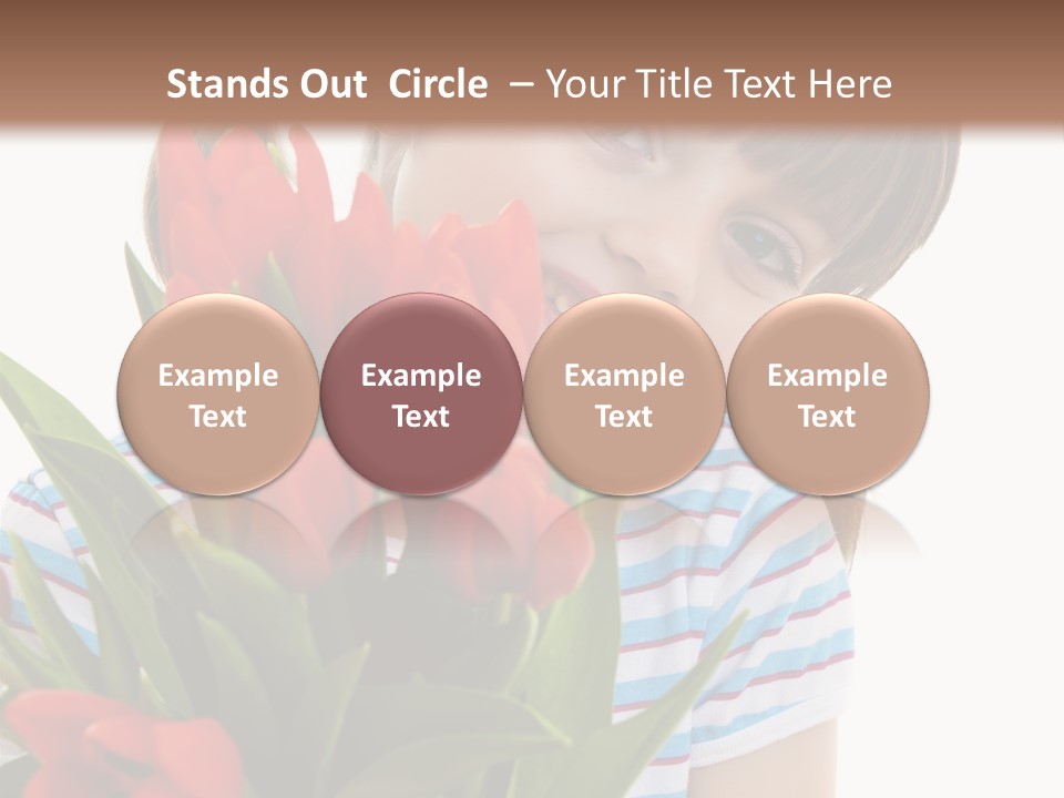 People Joy Flower PowerPoint Template