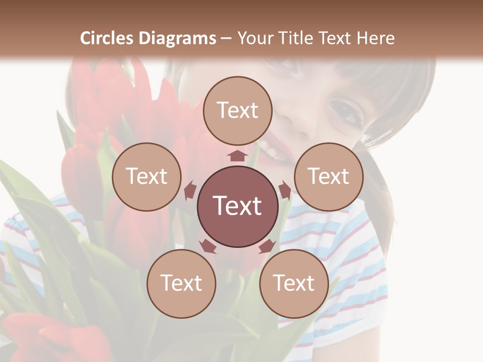 People Joy Flower PowerPoint Template