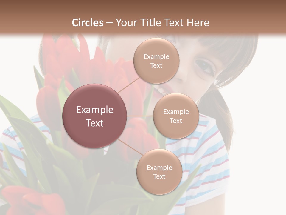 People Joy Flower PowerPoint Template
